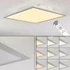 hofstein Plafonnier Farc LED Argenté, 1 lumière, Télécommandes* Lampes Modernes