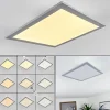 hofstein Plafonnier Farc LED Argenté, 1 lumière, Télécommandes* Lampes Modernes