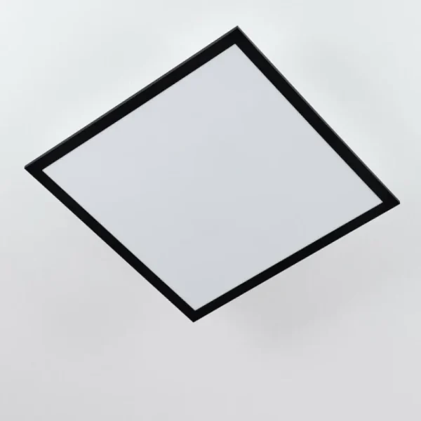 hofstein Plafonnier Farc LED Noir, Blanc, 1 lumière, Télécommandes* Lampes Modernes