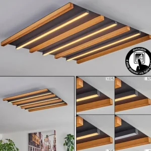hofstein Plafonnier Favorina LED Écru, Noir, 1 lumière* Lampes Modernes