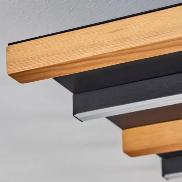 hofstein Plafonnier Favorina LED Écru, Noir, 1 lumière* Lampes Modernes