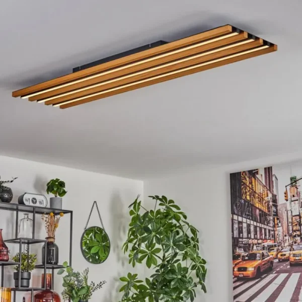 hofstein Plafonnier Favorina LED Écru, Noir, 1 lumière* Lampes Modernes