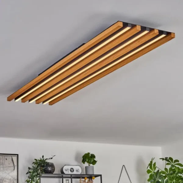 hofstein Plafonnier Favorina LED Écru, Noir, 1 lumière* Lampes Modernes