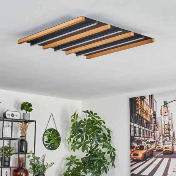 hofstein Plafonnier Favorina LED Écru, Noir, 1 lumière* Lampes Modernes