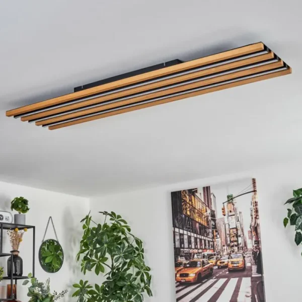 hofstein Plafonnier Favorina LED Écru, Noir, 1 lumière* Lampes Modernes