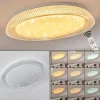hofstein Plafonnier Feletto LED Transparent, Blanc, 1 lumière, Télécommandes* Lampes Modernes