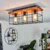 hofstein Plafonnier Fevaag Écru, Noir, 3 lumières* Lampes Modernes
