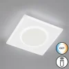 Luminaires Fischer & Honsel Plafonnier Fischer & Honsel Bisi LED Blanc, 1 lumière, Télécommandes* Lampes En Verre
