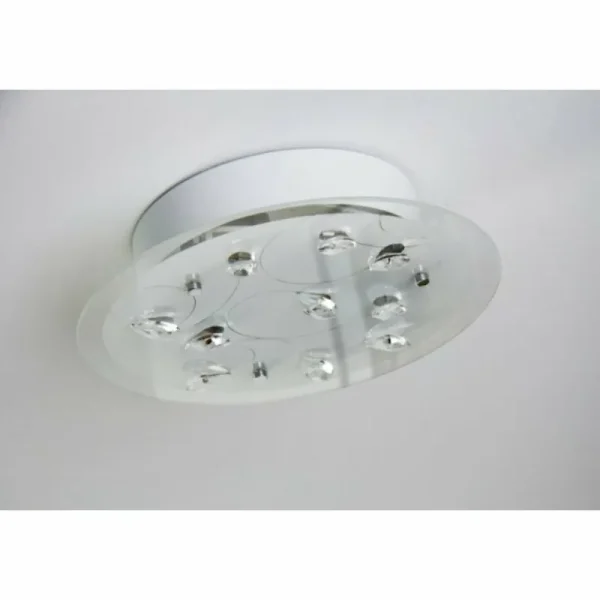 Luminaires Globo Lighting Plafonnier 2flg. Blanc, 2 lumières* Lampes En Verre