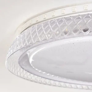 hofstein Plafonnier Fondaco LED Blanc, 1 lumière, Télécommandes, Changeur de couleurs* Lampes Modernes