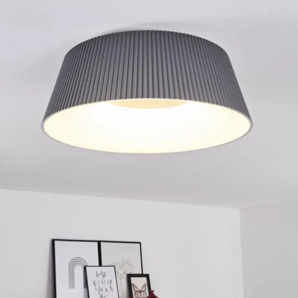 hofstein Plafonnier Fremont LED Gris, 1 lumière* Lampes Modernes