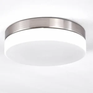 hofstein Plafonnier Fresno Nickel mat, 2 lumières* Lampes En Verre