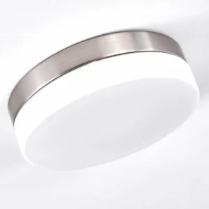 hofstein Plafonnier Fresno Nickel mat, 2 lumières* Lampes En Verre