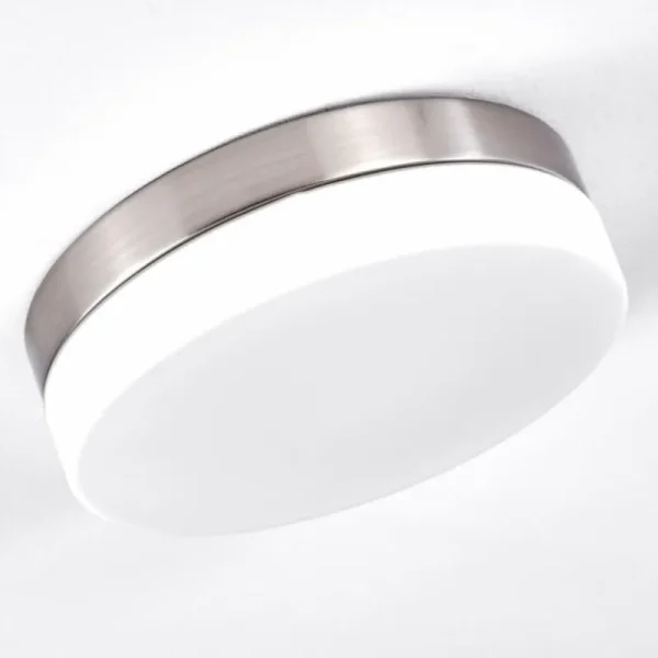 hofstein Plafonnier Fresno Nickel mat, 2 lumières* Lampes En Verre
