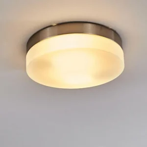hofstein Plafonnier Fresno Nickel mat, 2 lumières* Lampes En Verre