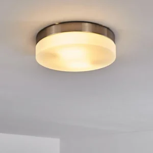 hofstein Plafonnier Fresno Nickel mat, 2 lumières* Lampes En Verre
