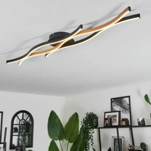 hofstein Plafonnier Fuliola LED Noir, 1 lumière* Lampes Modernes