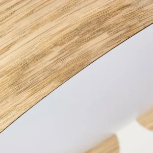 hofstein Plafonnier Fuscado LED Couleur bois, 1 lumière* Lampes Modernes