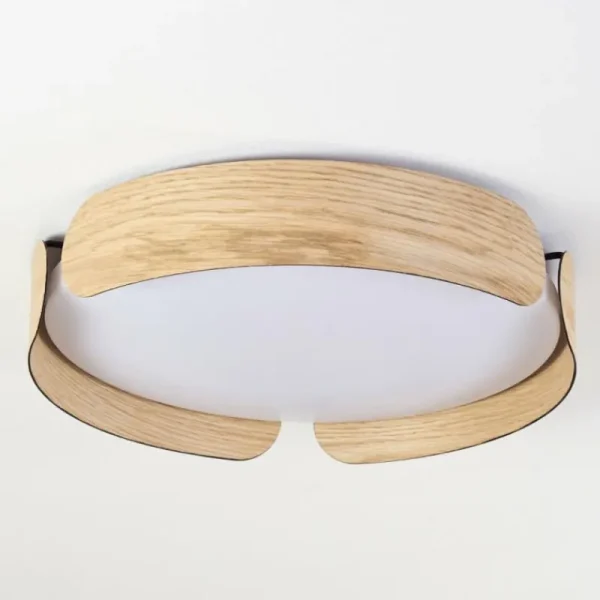 hofstein Plafonnier Fuscado LED Couleur bois, 1 lumière* Lampes Modernes