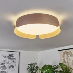 hofstein Plafonnier Fuscado LED Moka, 1 lumière* Lampes Modernes