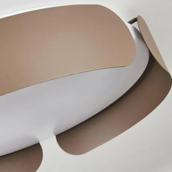 hofstein Plafonnier Fuscado LED Moka, 1 lumière* Lampes Modernes