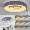 hofstein Plafonnier Gabbiana LED Gris, Blanc, 1 lumière, Télécommandes* Lampes Modernes