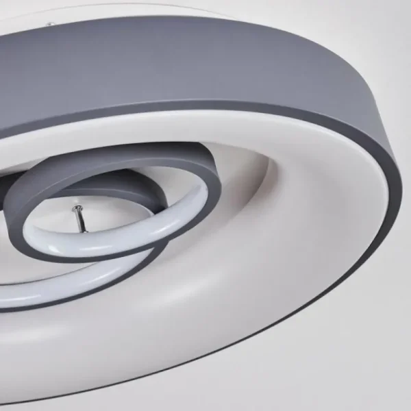 hofstein Plafonnier Gabbiana LED Gris, Blanc, 1 lumière, Télécommandes* Lampes Modernes
