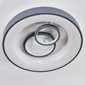 hofstein Plafonnier Gabbiana LED Gris, Blanc, 1 lumière, Télécommandes* Lampes Modernes