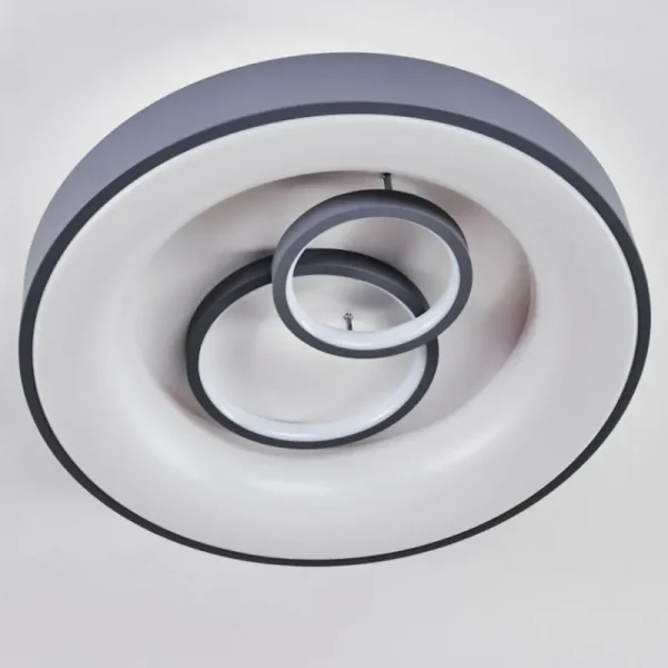 hofstein Plafonnier Gabbiana LED Gris, Blanc, 1 lumière, Télécommandes* Lampes Modernes