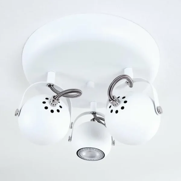 hofstein Plafonnier Gadmen Blanc, 3 lumières* Lampes Modernes