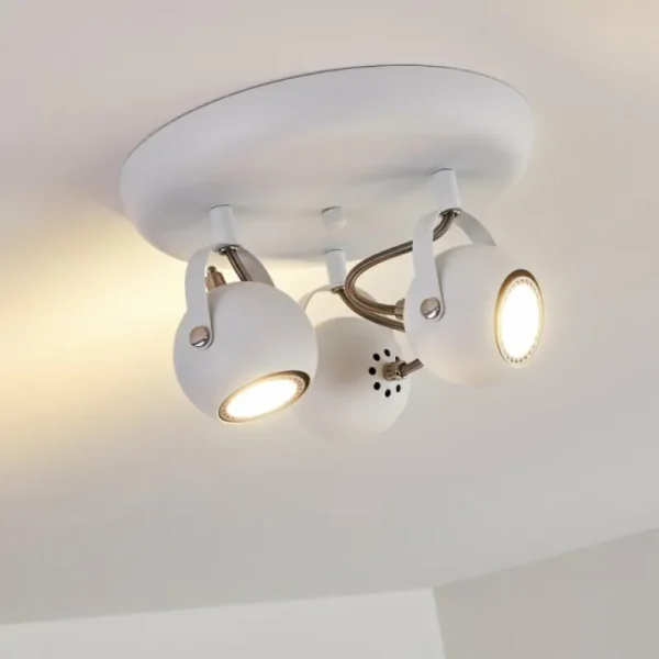 hofstein Plafonnier Gadmen Blanc, 3 lumières* Lampes Modernes