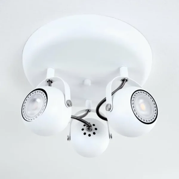 hofstein Plafonnier Gadmen Blanc, 3 lumières* Lampes Modernes