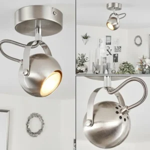 hofstein Plafonnier Gadmen Chrome, Nickel mat, 1 lumière* Lampes Modernes