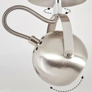 hofstein Plafonnier Gadmen Chrome, Nickel mat, 1 lumière* Lampes Modernes