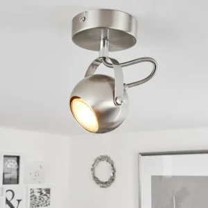 hofstein Plafonnier Gadmen Chrome, Nickel mat, 1 lumière* Lampes Modernes