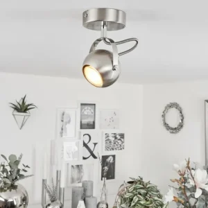 hofstein Plafonnier Gadmen Chrome, Nickel mat, 1 lumière* Lampes Modernes