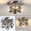 hofstein Plafonnier Gadmen Nickel mat, 3 lumières* Lampes Modernes