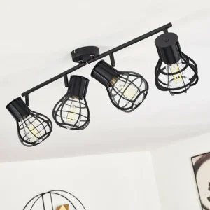 hofstein Plafonnier Gainesville Noir, 4 lumières* Lampes Modernes