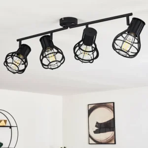 hofstein Plafonnier Gainesville Noir, 4 lumières* Lampes Modernes