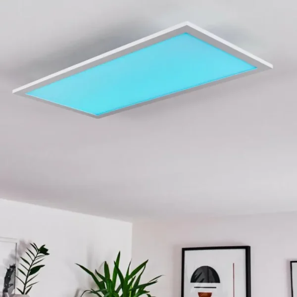 hofstein Plafonnier Gallitos LED Blanc, 1 lumière, Télécommandes, Changeur de couleurs* Lampes Modernes