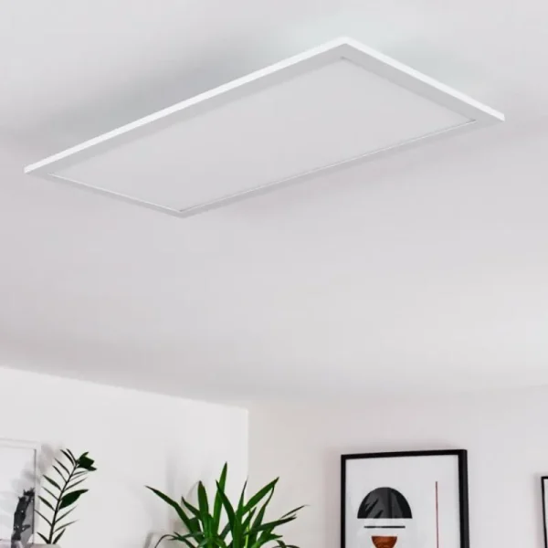 hofstein Plafonnier Gallitos LED Blanc, 1 lumière, Télécommandes, Changeur de couleurs* Lampes Modernes