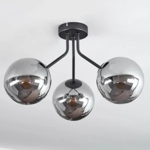 hofstein Plafonnier Gastor Noir, 3 lumières* Lampes Modernes