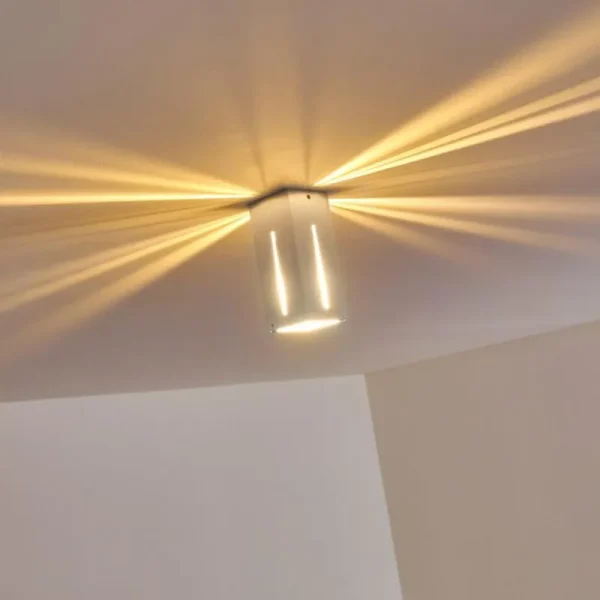 hofstein Plafonnier Gempen Acier brossé, 1 lumière* Lampes Modernes