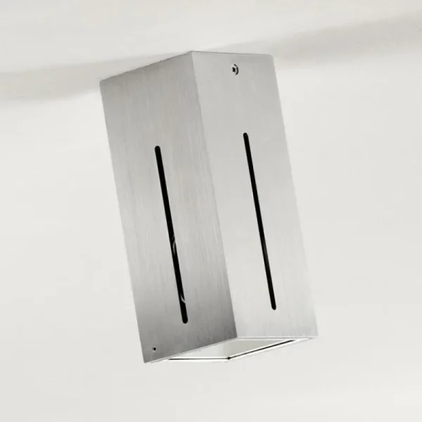 hofstein Plafonnier Gempen Acier brossé, 1 lumière* Lampes Modernes