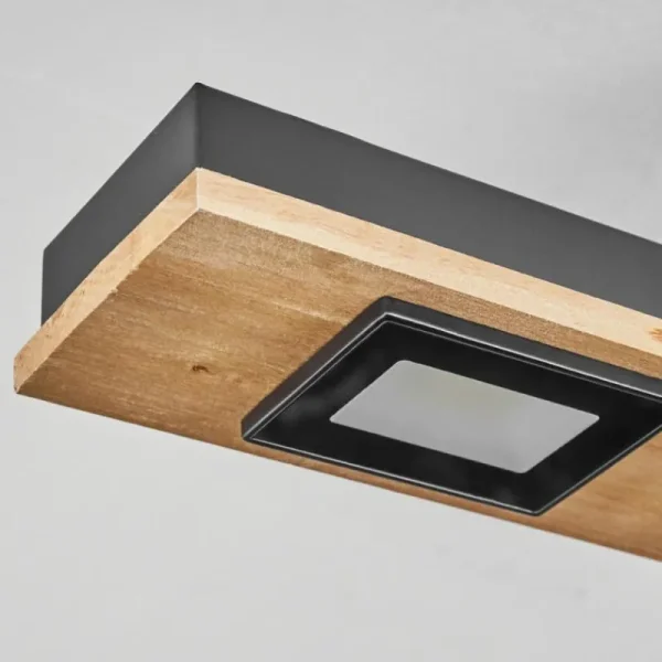 hofstein Plafonnier Giresta LED Noir, 4 lumières* Lampes Modernes