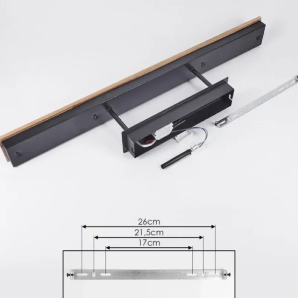 hofstein Plafonnier Giresta LED Noir, 4 lumières* Lampes Modernes