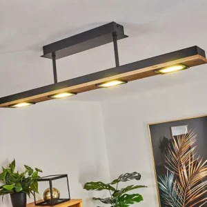 hofstein Plafonnier Giresta LED Noir, 4 lumières* Lampes Modernes