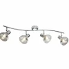 Luminaires Globo Lighting Plafonnier Globo LOTHAR Gris, 4 lumières* Lampes En Verre