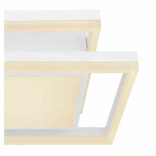 Luminaires Globo Lighting Plafonnier Globo SQUARES LED Blanc, 1 lumière* Lampes En Verre