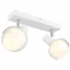 Luminaires Globo Lighting Plafonnier Globo TOKKI Blanc, 2 lumières* Lampes En Verre